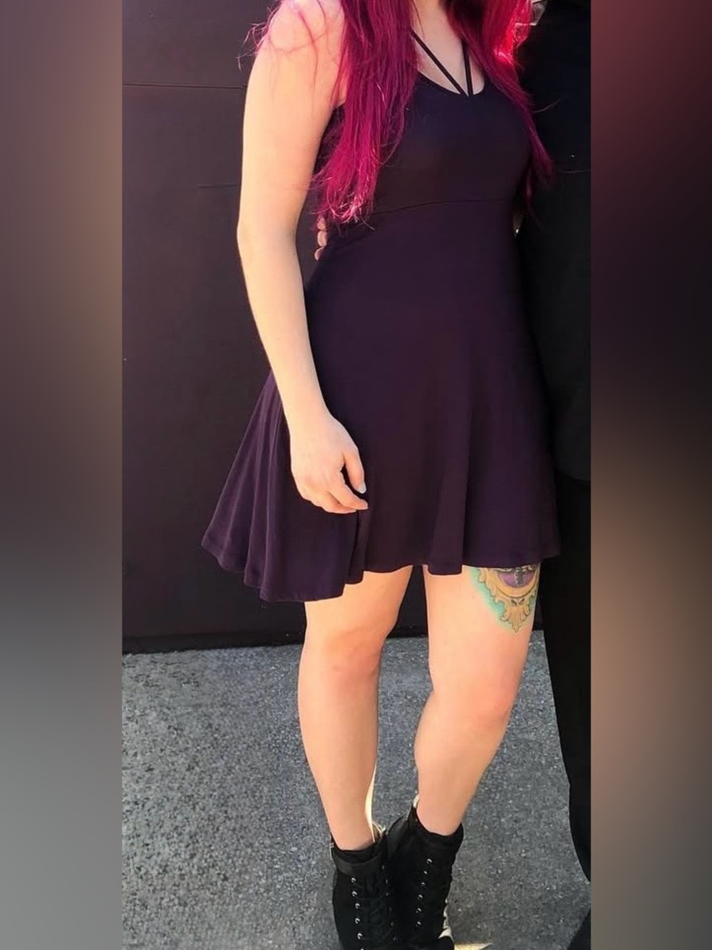 Express Deep Purple Dress